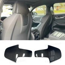 Dry Carbon Fiber Car Inner Seat Back Covers Trims For BMW G80 M3 G82 M4 G87 M2 G42 F97 X3M F98 X4M 2020+ Back Seat Shell Trim