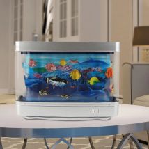 Aquarium Lampe Ansichten bewegen tropischen Fisch Nachtlicht künstliche tropische Landschaft Lampe für Urlaub Kinderzimmer Schlafzimmer Wohnheim nach Hause