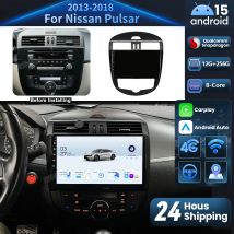 Android 15 Carplay Auto Qualcomm 2K QLED Screen Car Radio Player For Nissan Pulsar 2013 - 2018 GPS Stereo Wifi BT 4G Navigation