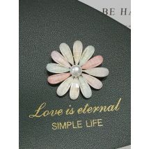 ZHBORUINI New Colorful Flowers Real Natural Freshwater Pearl Brooch Chrysanthemum Brooch Pins Corsage Pearl Jewelry For Women