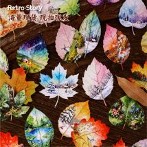 8pcs/1lot Kawaii Stationery Stickers Observing leaves Diary Planner Decorative Mobile Stickers Craft Sticker