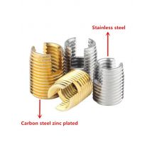 10pcs/2pcs M2 to M16 stainless steel Threaded Inserts Metal Thread Repair Insert Self Tapping Slotted Screw Threaded