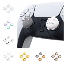 PlayVital Simpatiche impugnature per pollice Cappucci per joystick Copertura per levetta per PS5/4, per Xbox Series X/S e Xbox One, per controller Switch Pro
