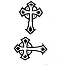 Cross Waterproof Temporary Tattoos Men And Women Flash Tattoo Small Pattern Henna Tattoo Designs For Men Tatoo tatouage sticker