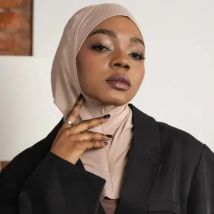 New Modal Instant Hijab With Zipper Muslim Ready to Wear Underscarf Hijab Women Islam Turban Headband Ramadan Headscarf Cap