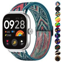 Cinturino in nylon elastico per Redmi Watch 4 5 6 Sostituzione donna uomo Solo cinturino intrecciato per Xiaomi Mi Band 8 Pro Bracciale