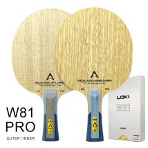 LOKI W81 Pro Series hoja de tenis de mesa interior exterior hoja de Ping Pong profesional 5 madera 2 tablero Base de Pingpong de fibra para ataque