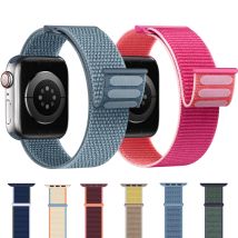 Nylon Loop For Apple Watch Strap 45mm 44mm 49mm 46mm 42mm 41mm 40mm Correa Bracelet iWatch Series 11 6 Se 7 8 9 10 Ultra 2 band