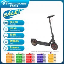 EVERCROSS TECH EV10K Pro Patinete Eléctrico para Adultos, Scooter Eléctrico Plegable 10", Control por App, Motor 500W, Batería 410WH, Velocidad Máxima 25 km/h, Doble Amortiguación