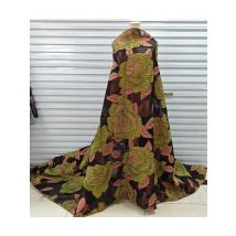 Latest 5 Yards Guinea Brocade Jacquard Fabric African Lace 2025 High Quality Nigerian Brocade Fabrics for Wedding Dress Hmd20102