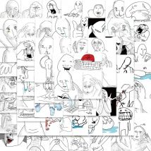 10/30/62 stücke Emotionale Abbau Mental State Meme Aufkleber Lustige Aufkleber Sammelalbum DIY Kind Telefon Schreibwaren Versorgung für Kind Spielzeug