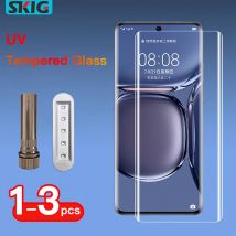 1-3 SZT. Szkło Hartowane UV do Honor Magic 7 6 5 4 3 Pro Pełne Pokrycie Klej Utrwalający Ochraniacz Ekranu