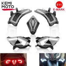 Tmax 530 xp530 Led Indicatore di direzione Luce posteriore Coda Freno Indicatore di direzione Fanale posteriore per YAMAHA Tmax530 T-Max530 2012-2016 E-MARK