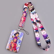 Lanyard LX1497 Cool Anime Game Girls do kluczy, identyfikatora, karty kredytowej, banku, etui na karty, uchwyt na identyfikator, zawieszka do telefonu, brelok do kluczy, akcesoria