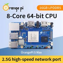 Orange Pi 5 Max 4/8/16GB RAM LPDDR5 Rockchip RK3588 Entwicklungsboard M.2 PCIE 2.5G LAN WiFi+BT OrangePi 5 MAX Einplatinen-Computer