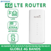 Modem OPTFOCUS 4G LTE 300Mbps 3 LAN Wifi SIM Card Modem GSM 4G Wi Fi Roteador LTE CPE con VPN B28 supportato per America Europa