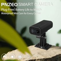 PNZEO Smart wireless Home security camera, outdoor waterproof 4K HD Low power consumption Ultra long battery life, remote ON/OFF