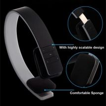 Shoumi Smart Wireless Headphone Bluetooth Stereo Headset with MIC Support Stereo Audio Handsfree for Mobile Phone Tablet