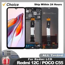 OEM Für Xiaomi Redmi 12C Display Touchscreen Digitizer Montage Für POCO C55 Display 22120RN86G 22120RN86I Ersatz Rarts