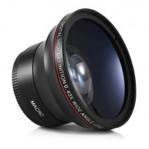 49 mm/52 mm/55 mm/58 mm Superweitwinkelobjektiv 0,43 x mit Makroportion, angesetztes Objektiv für Cannon Nikon Sony Kameraobjektiv
