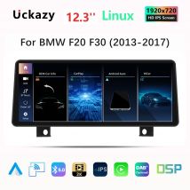 Linux HD pantalla 12,3 "Wireless Carplay Android 14 reproductor Multimedia para coche BMW 1/2 serie 3/4 F30 F20 F31 F22 F21 F32 F33 F36 EVO NBT pantalla de Radio unidad principal WIFI