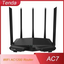 Tenda AC7 Dual Band Wireless AC1200 Router Wifi Range Repeater con 5 * 6dBi antenne ad alto guadagno