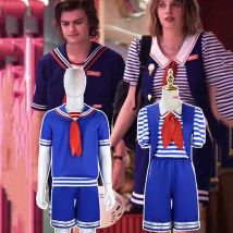 Disfraz de Anime Stranger Thin Season 3 Robin para adultos, camisa, pantalones, chaleco, trajes para niñas, disfraz de Carnaval de Halloween