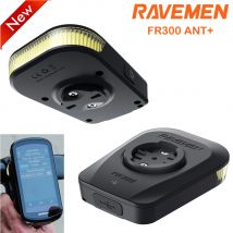 RAVEMEN FR300 ANT+ Luce anteriore per bici per Connettività Garmin Controllo intelligente Faro LED per bicicletta Accensione/spegnimento automatico USB ricaricabile