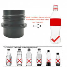 Adapter do butelek PET o grubości 28 Gauge, kompatybilny z urządzeniami SodaStream Fizzi DUO Terra Art Gaia A200 G100