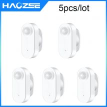 Sensore di movimento intelligente Haozee Sensore di movimento PIR Zigbee con valore di illuminamento Supporto ad alta sensibilità Assistente domestico Zigbee2mqtt