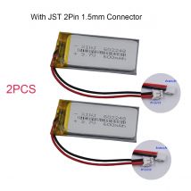 2pcs 3.7V 600mAh 2.22Wh Polymer Li Lithium Battery 602248 JST 2Pin 1.5mm Connector For GPS Driving Recorder Bluetooth Speaker