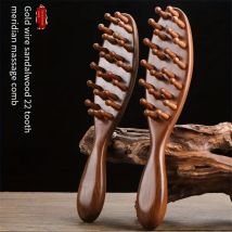Palisander-Massage kamm: 2024 neue, dichte Holz zähne zur Schmerz linderung-Gesundheit & häusliche Pflege