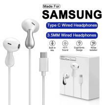 USB Tipo C Auricolare cablato per Samsung Galaxy S25 S24 S23 S22 S21 Ultra Cuffie A53 A52 A54 Nota 20 Jack da 3,5 mm Auricolare