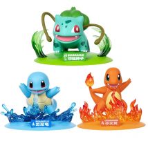 Genuine Funism Pokemon Sparkling Moment Series Squirtle Charmander Bulbasaur Action Figure Model Toys Birthday Gift