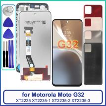 Nuovo LCD per Motorola Moto G32 2022 ‎ Sostituzione del gruppo touch screen display LCD per Moto G32 XT2235 XT2235-2 LCD con cornice
