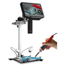 Andonstar AD407 Pro 7 inch 270X HDMI Digital Microscope,Upgraded 12.5 inch Metal Stand for Professional PCB/SMD Soldering Tools