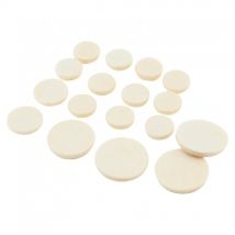 SLADE 17pcs Top Grade White Leather bB Clarinet Replacement Pads Woodwind Instruments Part and Accessories