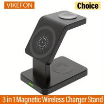 Magnetyczna ładowarka bezprzewodowa 3 w 1 do iPhone'a 15 14 13 12 Pro Max Apple Watch 1-8 AirPods Stacja dokująca Macsafe Fast Charging Station
