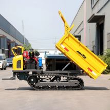 Mini dumper cingolato da 1,5 tonnellate per tutti i terreni Piccolo dumper da trasporto in gomma Mini dumper cingolato prezzo personalizzato