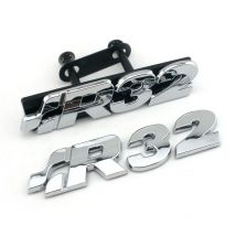 Golf R32 Chrom Frontgrill Abzeichen Emblem GOLF TDI R 3.2L V6 Heckklappe Abzeichen Logo für Golf 4/5 (1997-2008)