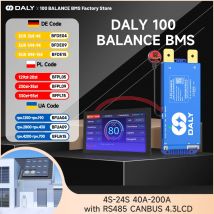 Daly Smart BMS z BT WiFi 4S 12V 8S 24V 16S 48V 40A 100A 150A 200A Aktywna ochrona przed przeładowaniem/rozładowaniem dla Sola/EV