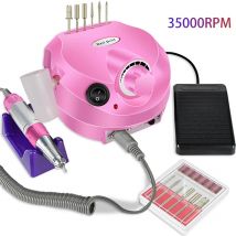 35000RPM trapano elettrico per unghie macchina per Manicure professionale levigatrice per unghie con punte per trapano per unghie Kit di lime per unghie per salone di bellezza portatile