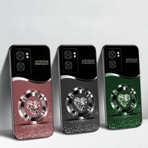 Cerchio viola Diamante Per Oppo Realme 11 12X 14 Pro Plus 8 C55 C63 65 67 75 51 53 GT 2 7 Neo 3 5 SE 7 50 TPU custodia morbida per telefono