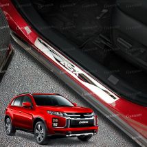 Per Mitsubishi ASX 2024 2023 2022 2021 Accessori Auto Davanzale Della Porta Piatto Dello Scuff Protezione Auto Soglia Pedale Guard Trim Adesivi