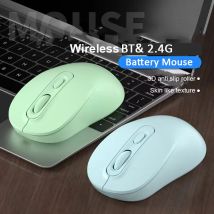 Mouse wireless, mouse ottico ergonomico compatibile Bluetooth 2.4G, mouse per computer portatile, PC, notebook, mouse cordless a batteria