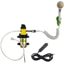 Bomba de sifón eléctrica de 12V y 36W, Kit de grifo de mano para lavadora de coches, juego de ducha para acampar y baño al aire libre