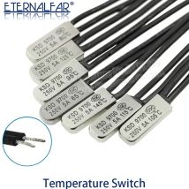 KSD9700 5A 250V 15C 35C 40C 55C 60C 75C 80C 85C 90C 95C 100C 155C NO NC Thermostat Wärmeschutz Sicherungen Temperaturschalter