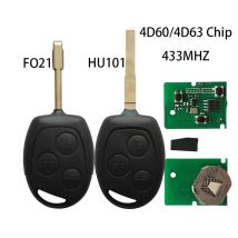 4D60 80bits 4D63 80Bits Chip Buttons Remote Key Fob 433MHz For Ford Mondeo Focus Fusion Fiesta Galaxy Transit Full Car Key