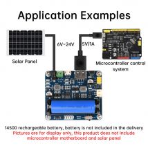 6V ~ 24V Solar-Lademodul, Solarpanel, Power-Management-Modul, unterstützt 850 mAh Li-Ionen-Akku für Arduino/Jetson/Raspberry Pi