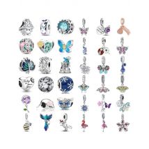 Summer New Forest Series Butterfly Firefly Peacock Bee Charms Fashion Pendant Fit Original Bracelets DIY Women Jewelry Making